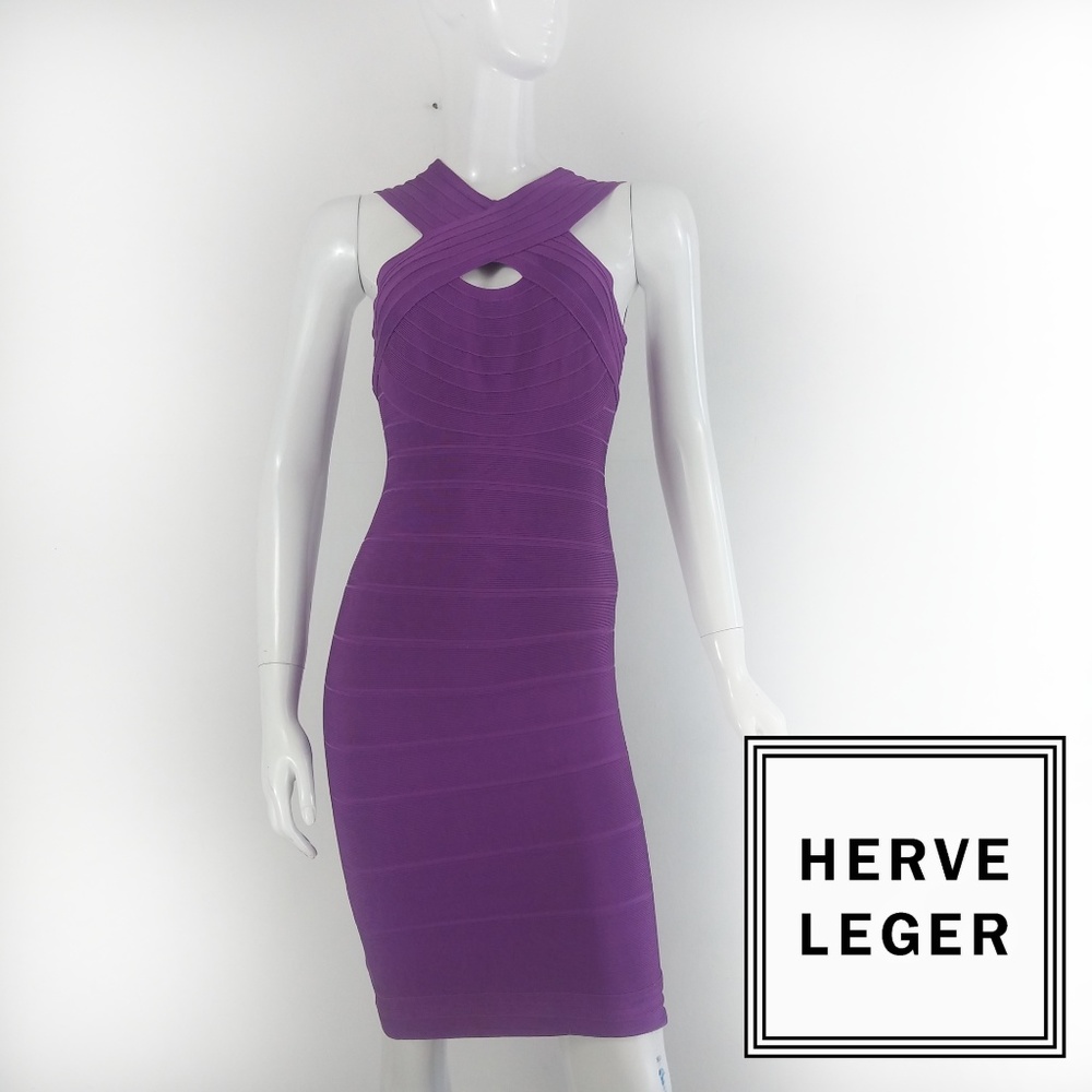 Purple Bandage dress - Small